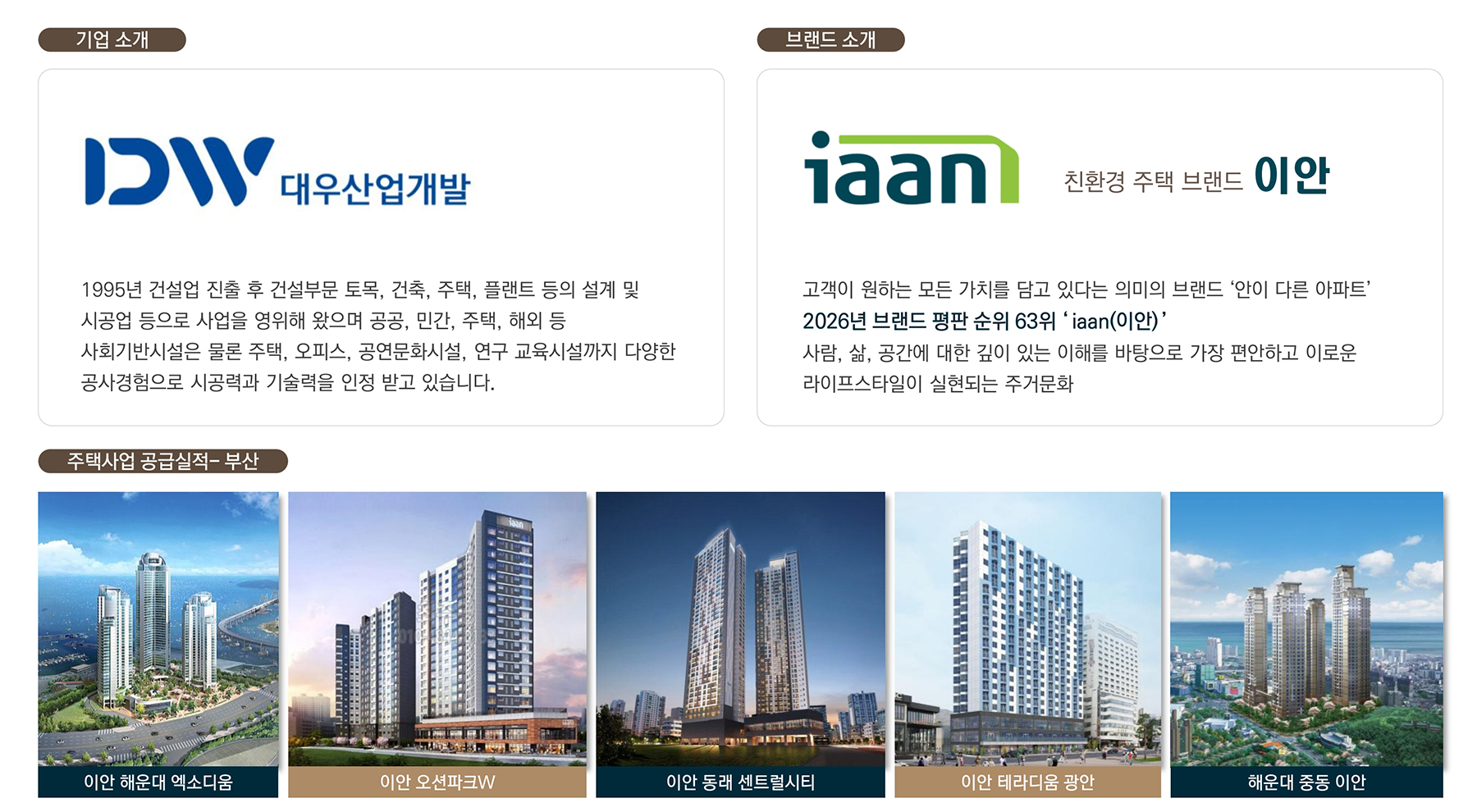 부산 시민공원 이안 브랜드소개
